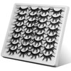 Bershnor 25MM False Eyelashes Faux Mink Fluffy Lashes Dramatic 3D