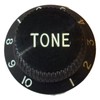 Black guitar control knobs 0-10 scale 2x tone + 2x