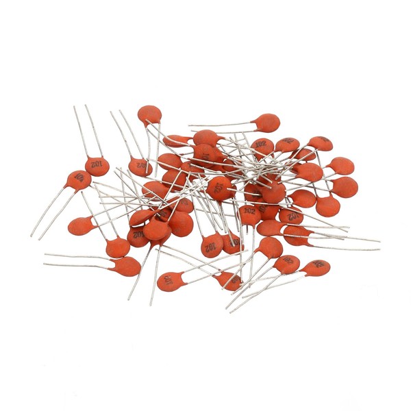 PATIKIL 1nf 50V Ceramic Disc Capacitor, 50 Pcs Ceramic Chip