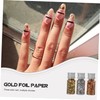 OHPHCALL 4sets Foil Flakes for Nail Art of Nail Glitter