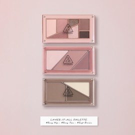 3CE Layer It All Blush Palette (Gift) Layer It All Blush Brush + Mini / 쓰리씨이 3CE레이어 잇 올 블러쉬 팔레트 (증)레이어 잇 올 블러쉬 브러쉬+미니