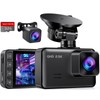 Dash Cam Front and Rear, 2.5K+1080P Dual Dash Camera for