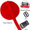 Red Webbing Backpack Bag Straps for Crafts 1 Inch-Durable Polypropylene