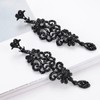 Black Vintage Style Wedding Crystal Rhinestone Cluster Chandelier Hollow Dangle