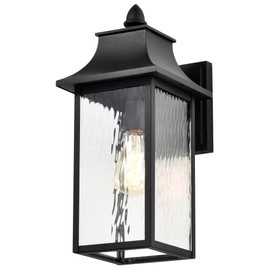 Nuvo 60/5998 Austen 1-Light Outdoor Wall Sconce, Matte Black, Large