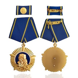 Generisch Scharnhorst Orden (DDR) Pin Blue Metal Classic Brooch Pin Medal, Metal