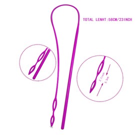 Flexible Plastic Drawstring Threader Tool, Easy Threader Drawstring Replacement Tool for Jackets Swim Trunks Pants Sweatpants Shorts Hoodies (Red)