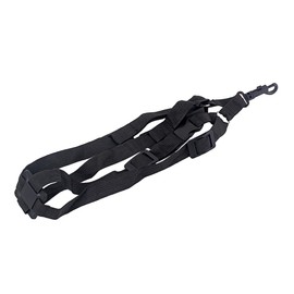 Kisangel Adjustable Saxophone Shoulder Strap Black Harness for Alto Tenor Soprano Saxophones Soft and Durable Design for Comfortable Weight Distribution