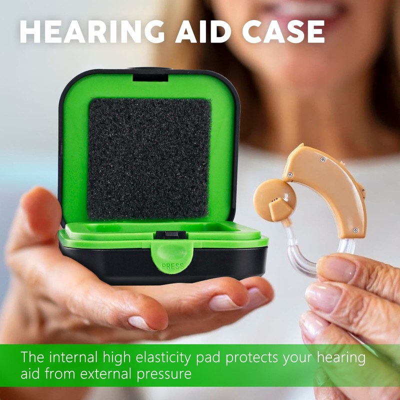 Chazcool Hearing Aid Case, Hearing Aid Containe, Hearing Aid Case