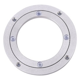 Giratorio para Mesa de Comedor, Giratorio para Servicio Pesado, Placa Giratoria con Rodamiento Giratorio de Aleación de Aluminio, Anillo de Rodamiento para (6 pulgadas * H8.5MM)