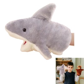 HAPPY SUGAR Shark Puppet Doll Hand Puppet Plush Toy Shark Toy Mouth Moving Ventriloquist Puppet Children Pet