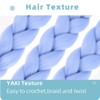 Light Blue Synthetic Hair for Braiding, 24 Inches/61 cm, 3