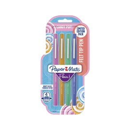 Paper Mate Flair Felt Tip Pens, Medium Point, Limited Edition Candy Pop Pack, 4 Pack (1979421)