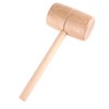 Wooden Mallet Round Head Lightweight Solid Beech Wood Hammer for