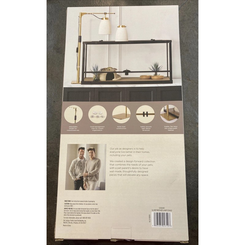 Nate and Jeremiah Bronze Adjustable Lamp Stand