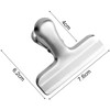 TAOTOO Book Clips, Stainless Steel Clips, Large, 6 Pieces, Rust
