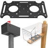 Mailbox Mounting Bracket, Plate for Post Mount Mailboxes, Compatible with