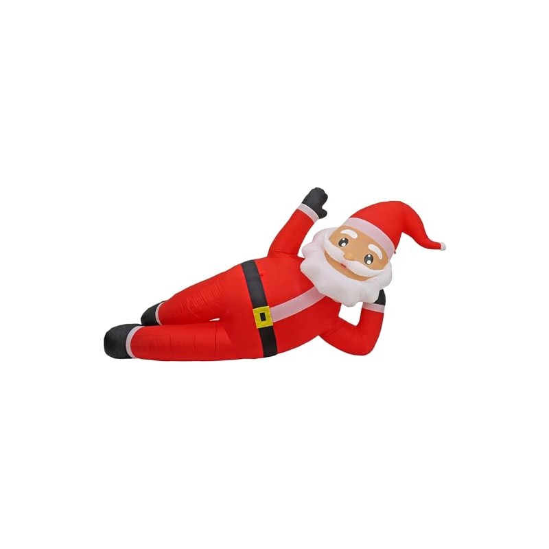National Tree Company First Traditions Inflatable Waving Cheeky Santa, Includes