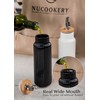 Nucookery Ceramic Olive Oil Dispenser Bottle for Kitchen, 14 oz