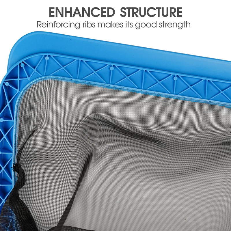 TidyMister Pool Skimmer Net with Self-Repair Fine Nylon Mesh Bag,