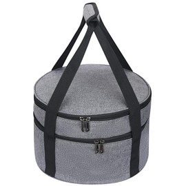 Double Decker Casserole Carrier for Hot or Cold Food, Insulated Food Warmer Bag for Picnic