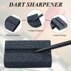 CVDYWDJIE 6-Piece Dart Sharpening Stone, Mini Sharpener, Creative and Interesting