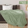 Utopia Bedding Fleece Blanket King Size Sage Green 300GSM Luxury