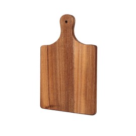 OBELGEOYA Acacia Wood Serving Board, Small Size 11" x 8"- Wooden Cutting Chopping Board with Handle for Meat, Vegetables, Bread, Charcuterie, Cheese Board - Food Serving Tray for Kitchen Appetizers