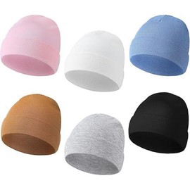 JIAQCN Gorritos Bebe Recien Nacido,Gorra para Bebe, 6 Piezas Suaves y Cómodas para Recién Nacidos, Gorros de Algodón para Bebés de 0 a 6 Meses, Ideal para Baby Shower y Regalos