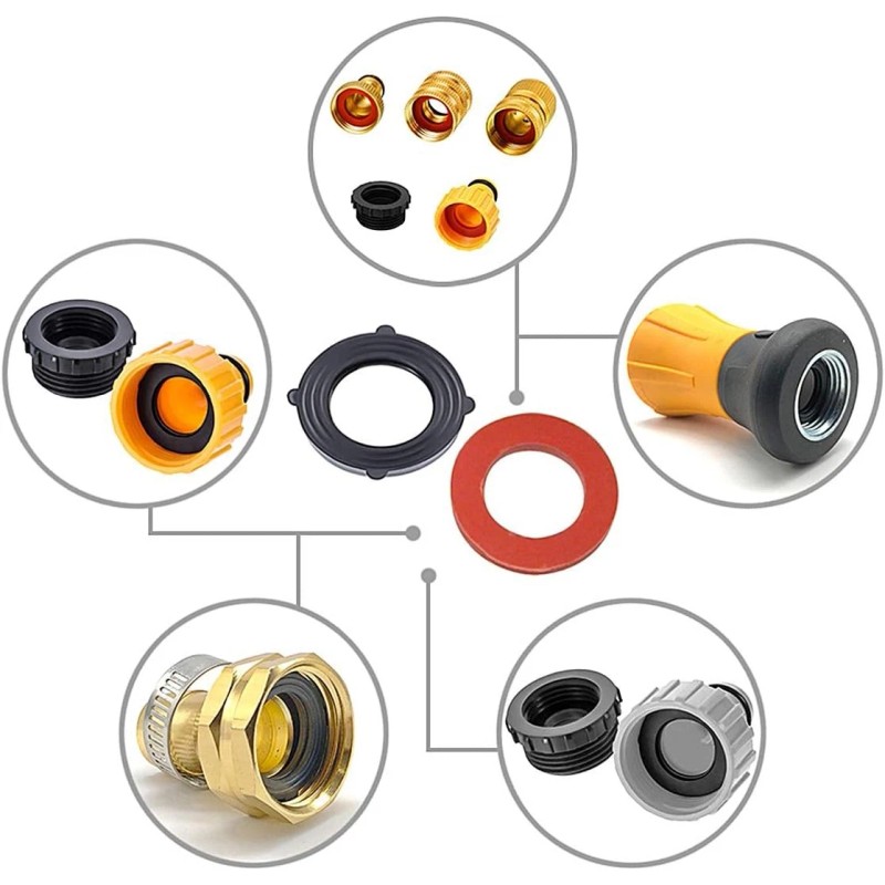Garden 32-Pack Heavy Duty Rubber Garden Hose Washer Seals