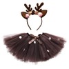 Odizli Christmas Costume Children Girls Elk Cosplay Dress Princess Tutu