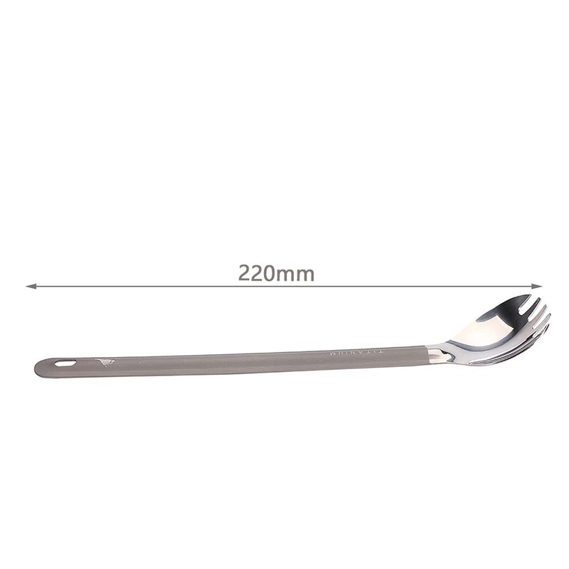 TOAKS Titanium Long Handle Spork Ultralight Camping Cutlery(SLV-14)