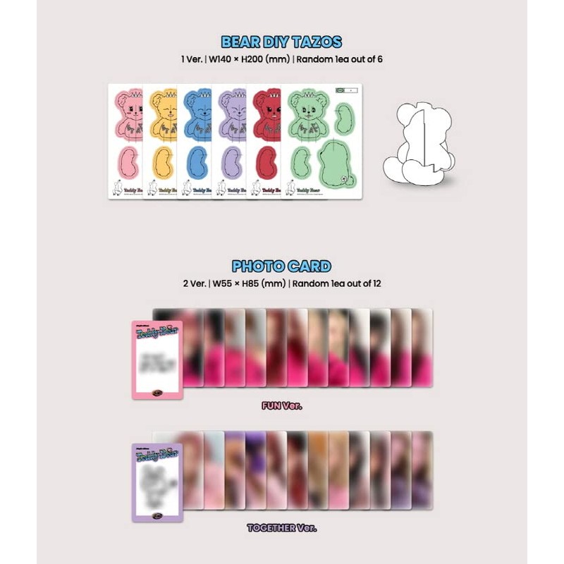 STAYC - Teddy Bear 4th Single Album+Folded Poster (Fun ver,