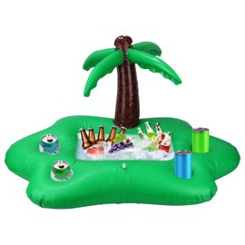 Gosknor Floating Drink Holder for Pool, Coconut Tree Inflatable Floating Drink Holder Cool Summer Pool Parties Supplies Swimming Pools Drinking Floats Inflatable Pools Accessories for Adults