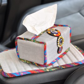 Boho Car Accessories for Women Interior Cute Set Hippie Car Tissue Holder Cover