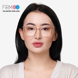 Firmoo Oversized Blue Light Blocking Glasses, Anti Digital Eyestrain Computer Glasses Scratch TR Lightweight Eyewear Frames