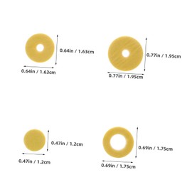 CORHAD 16-Hole Open Hole Felt Flute Pads Replacement Set Flute Maintenance Kit with Key Hole Accessories for Wind Instruments