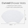 Allure Curved Bath Mat 48 x 80cm – 100% Cotton