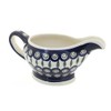 Blue Rose Polish Pottery Peacock Gravy Bowl