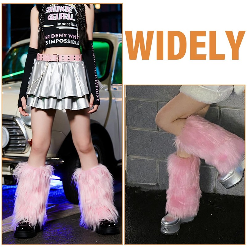 KGDUYC Leg warmers for women, furry, leg warmers, furry costume,