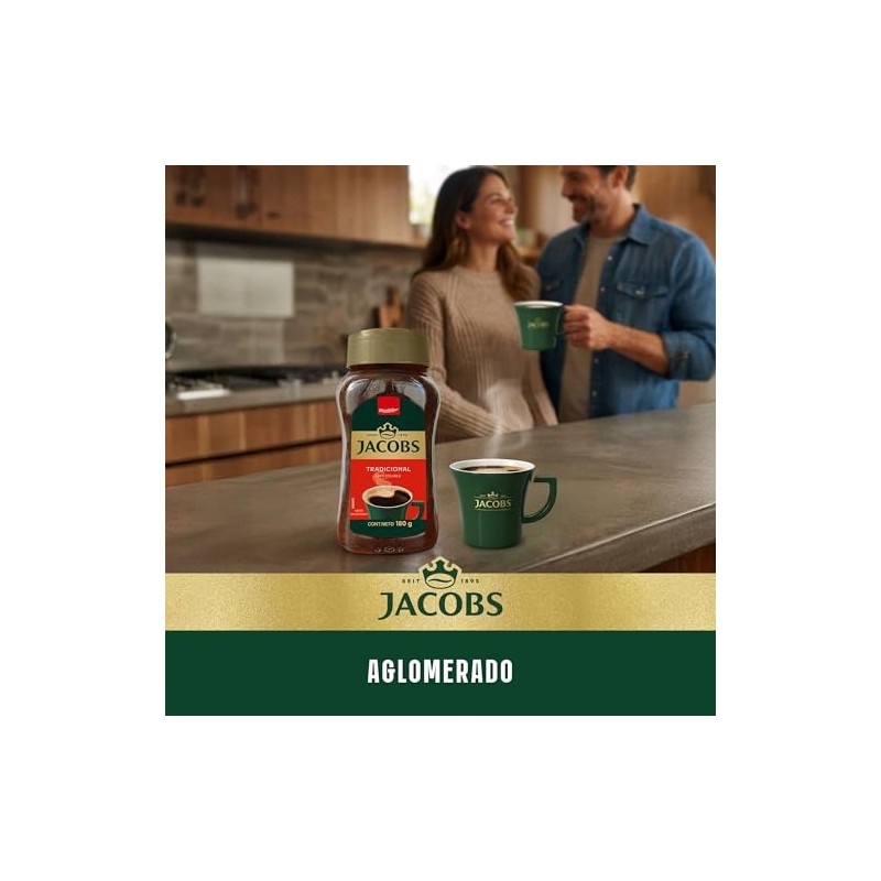 Jacobs Tradicional 180g | Café Soluble Aglomerado | Instantáneo