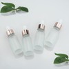Wwolife 10 PCS 2/3oz (20ml) White Frosted Glass Dropper Bottles