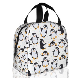 Cute Penguins Lunch Box,Insulated Lunch Bag for Girls Boys,Reusable Lunch Box for Kids Adults School Student Work Picnic Travel