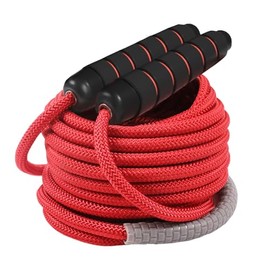 23 FT Long Jump Rope for Kids Adults,Double Dutch Jump Rope,Adjustable Skipping Ropes with High-strength Nylon Braided Rope Core,360°Rotation Not Enta