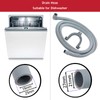 SPARES2GO Universal Drain Hose with Right Angle End for Dishwashers
