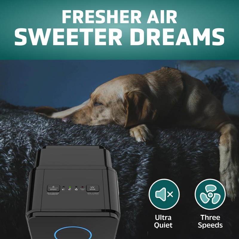 GermGuardian 5-In-1 HEPA Air Purifier for Home, Pet Air Purifier