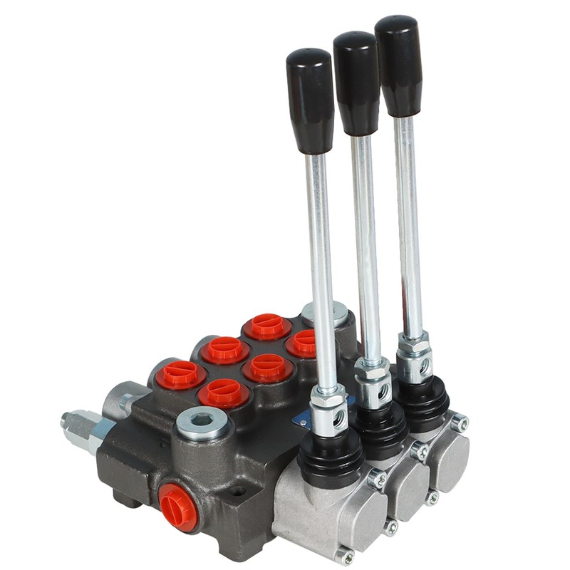 kimllier Hydraulic Directional Control Valve 3 Spool 13GPM 3600PSI BSPP