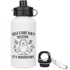 Azeeda 400ml 'Self-Care Is Mandatory' Kids Reusable Water/Drinks Bottle (WT00086442)