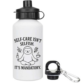 Azeeda 400ml 'Self-Care Is Mandatory' Kids Reusable Water/Drinks Bottle (WT00086442)