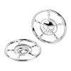 Unbranded Chrome 4-1/2" Speaker Trim Grill Cover For Harley Electra